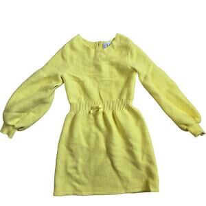 Janie & Jack Yellow Knit Girl's Dress